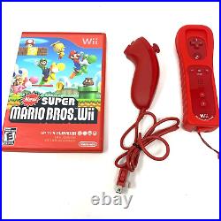 Nintendo Wii Super Mario Bros 25th Anniversary Limited Edition Red Console EUC
