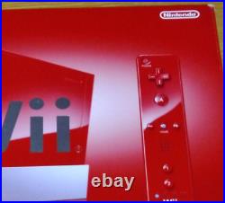 Nintendo Wii Super Mario Bros 25th Anniversary Limited Edition Red Console Used