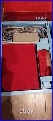 Nintendo Wii Super Mario Bros 25th Anniversary Limited Edition Red Console withBox