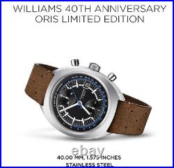 ORIS Williams 40th Anniversary Chronograph Limited Edition $6000 Selling In AU