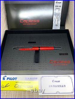 PILOT Capless 60th Red Anniversary Limited Edition 2023 Fine Nib 18K Boxed New