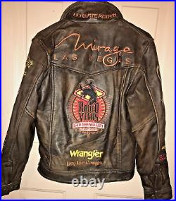 RODEO VEGAS 15th Anniversary Womens Leather Jacket 38/S Limited Edition COWGIRL