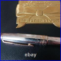 Rare Montblanc 75th Anniversary Limited Edition Meisterstück Silver #M