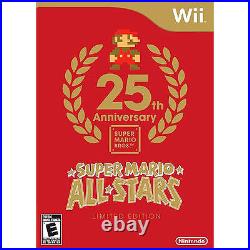 SEALED/RARE Wii SUPER MARIO ALL-STARS 25th ANNIVERSARY LIMITED EDITION, MINT