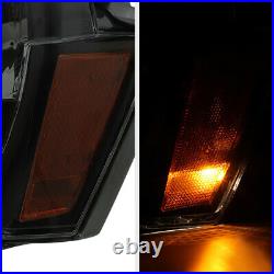 SINISTER SMOKE BLACK LED Halo Ring Headlight Lamp For 05-07 Jeep Grand Cherokee