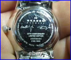 Skagen 20th Anniversary Limited Edition Platinum Plated Watch 233XXXLSSA
