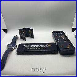 Southwest Airlines 50th Anniversary Limited Edition Watch Men's Blue Dial NIB