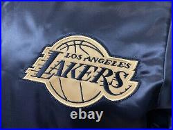 Starter Los Angeles Lakers Satin Bomber Jacket 75th Anniversary Limited Edition