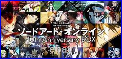 Sword Art Online 10th Anniversary BOX Limited Edition 12 Blu-ray + 8 CD New