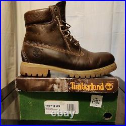 Timberland Anniversary Limited Edition Distressed new in box 27097 Drk Brown 10D