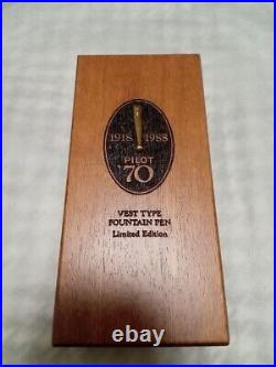 UNUSED PILOT 70th Anniversary fountain pen Limited Edition with original Box