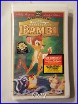 VHS Walt Disney Masterpiece BAMBI 55th Anniversary Limited Edition Brand NEW
