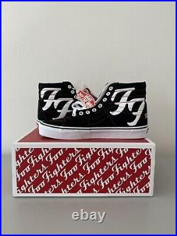 Vans x Foo Fighters Sk8 Hi 25th Anniversary Skate Shoe Size 8.5 READY TO SHIP