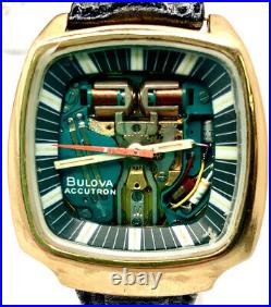 Vintage Bulova 1975 Accutron space view 100th year anniversary 214 Repair Watch