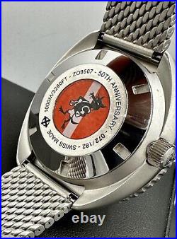 Zodiac Super Sea Wolf 68 50th Anniversary Limited Edition 182 Pieces 44mm Swiss